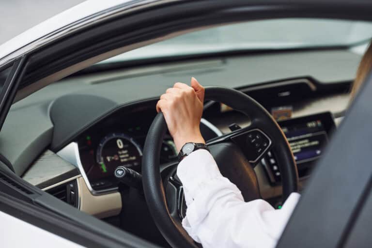 Sitting and driving