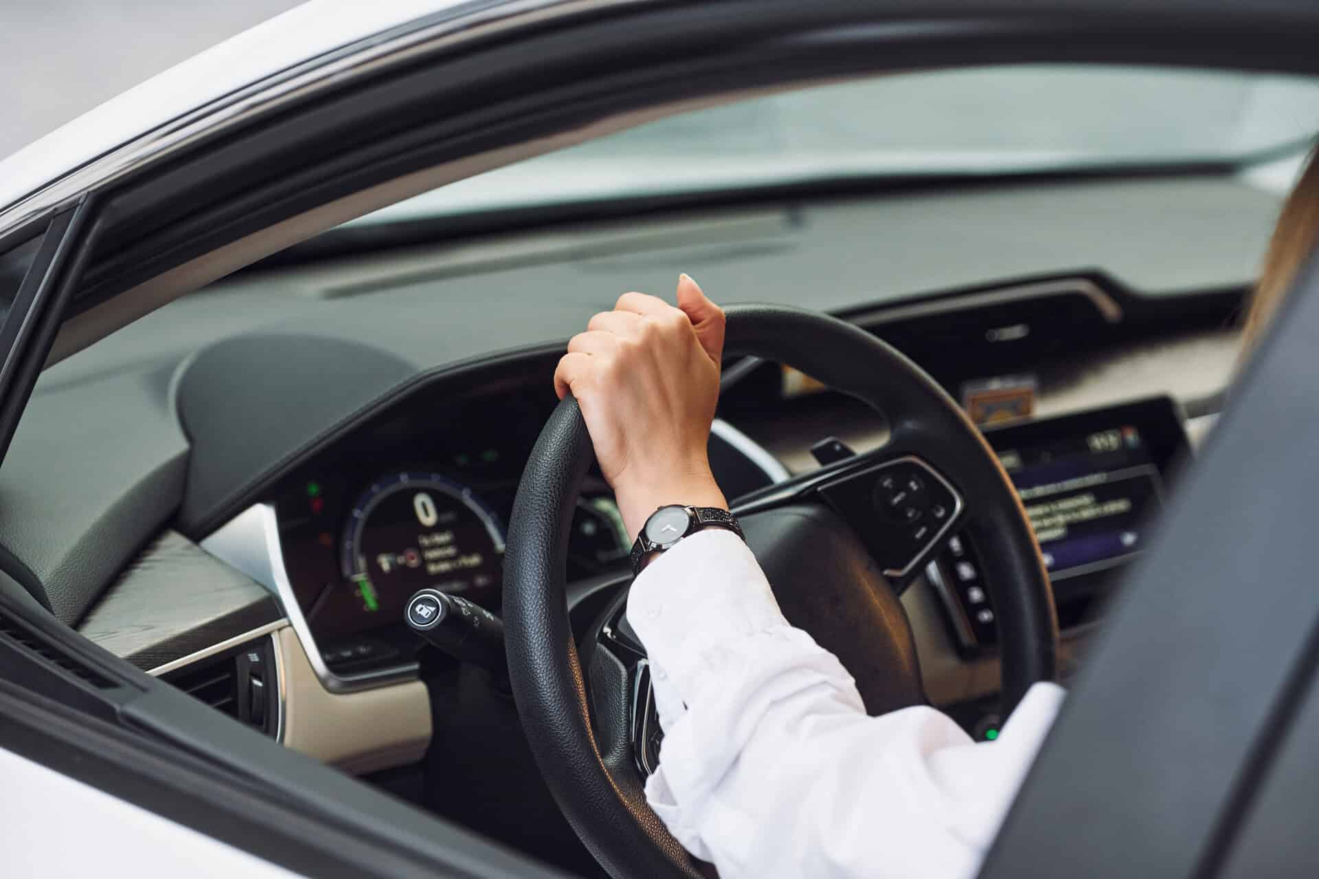 Sitting and driving